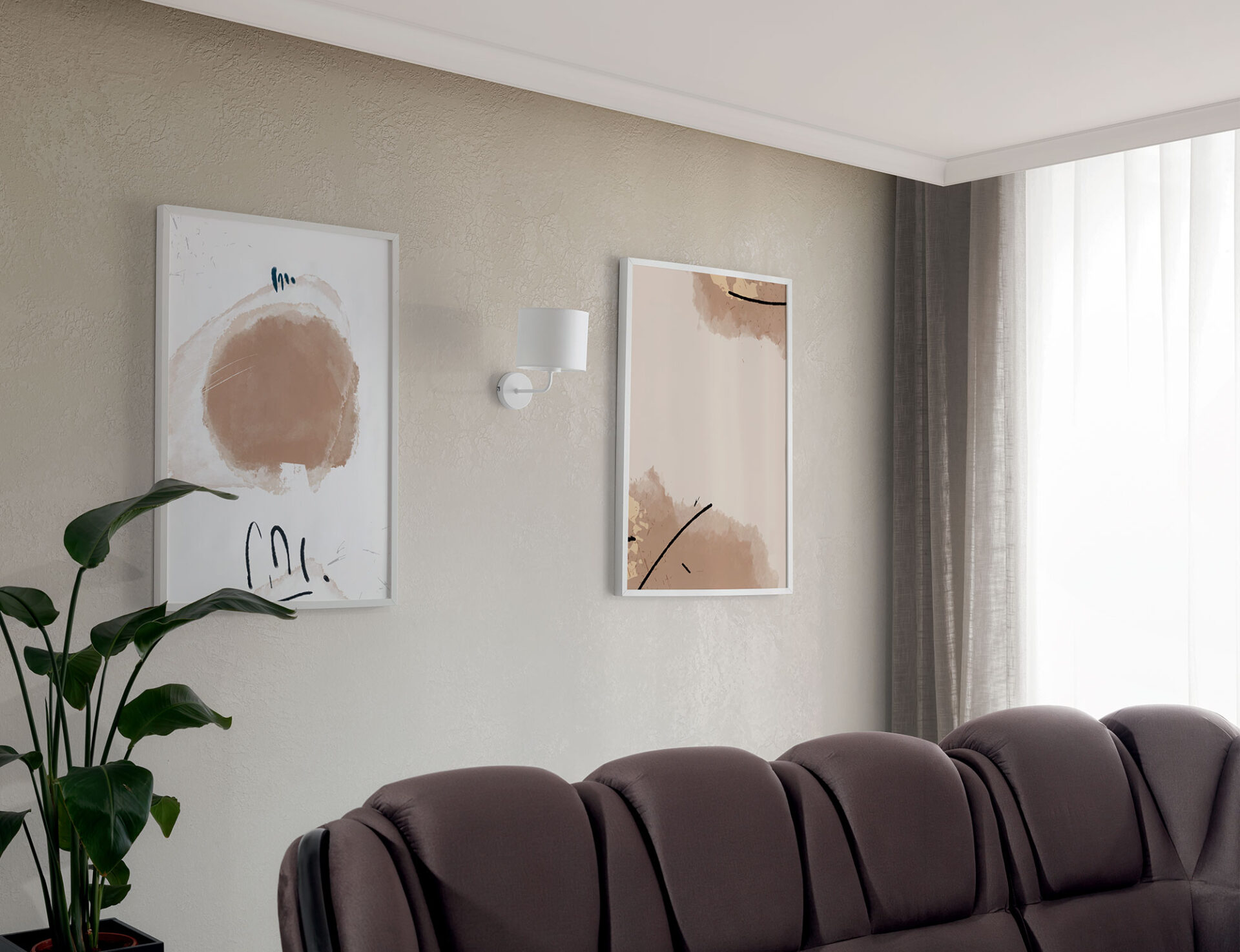 Vespillo, 18x26x24cm Sieninis šviestuvas 1 baltas - Paveikslėlis 4