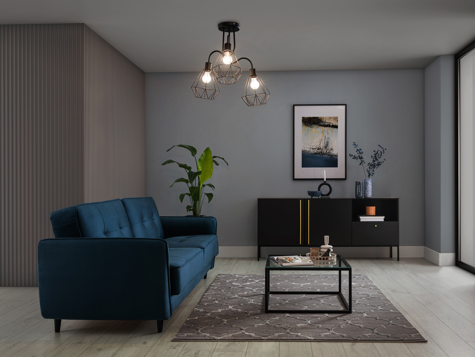 Bendinni, 51x51x50cm sietynas, 3 juodos spalvos - Paveikslėlis 4