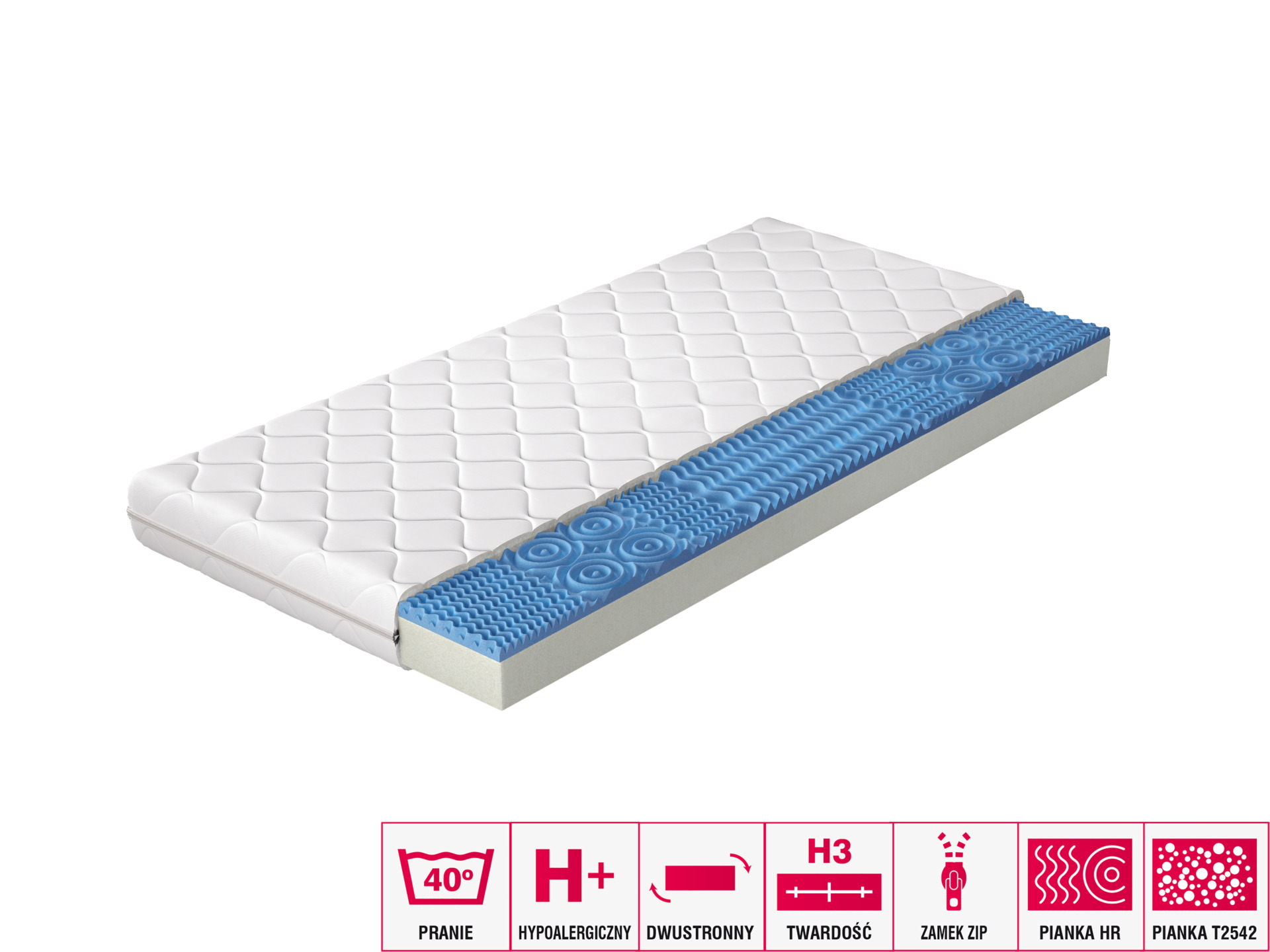 Lauren putų čiužinio užvalkalas, 90x200, hipoalerginis - Paveikslėlis 3