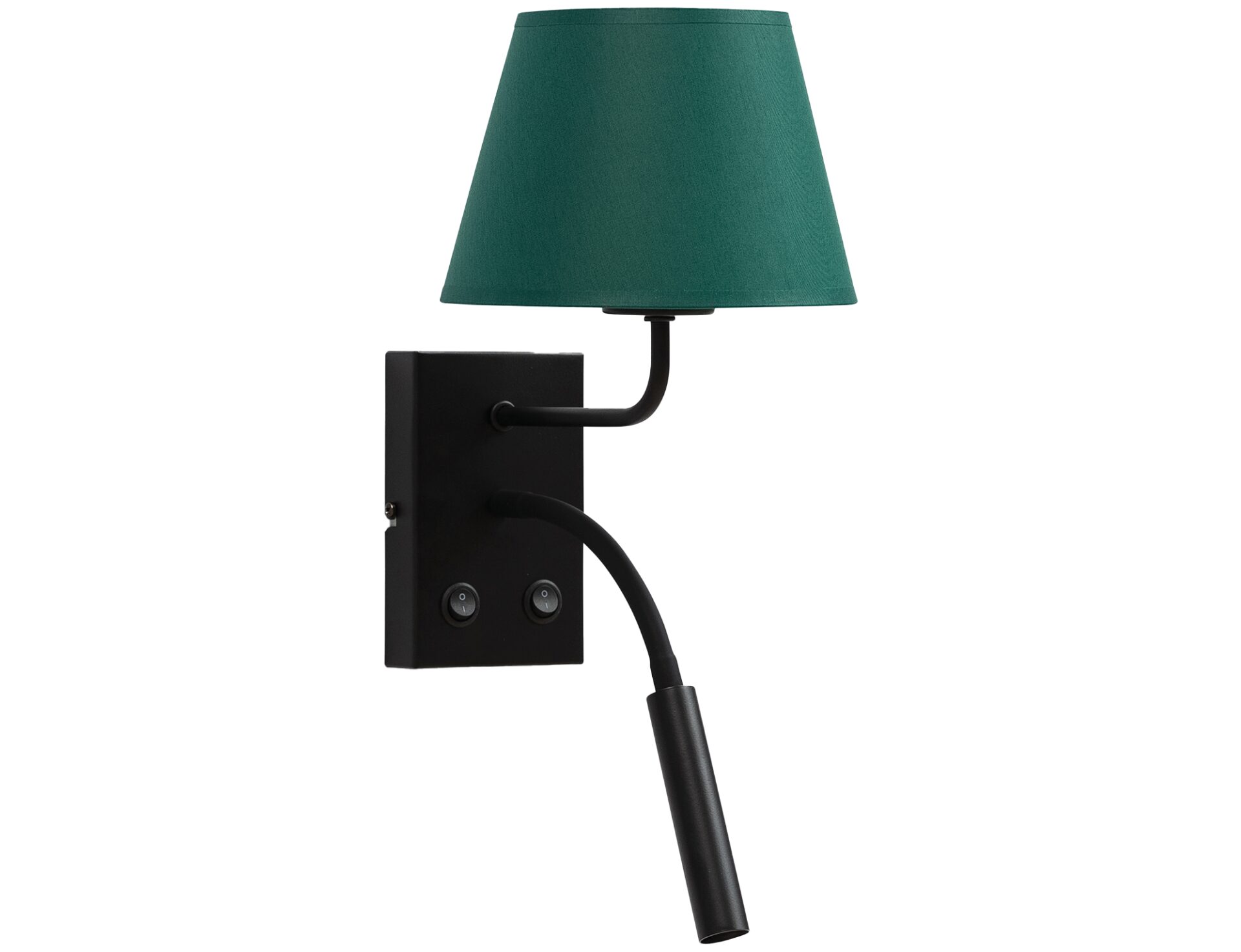 Vespillo, 18x26x38cm sieninis šviestuvas 2A žalias/auksinis