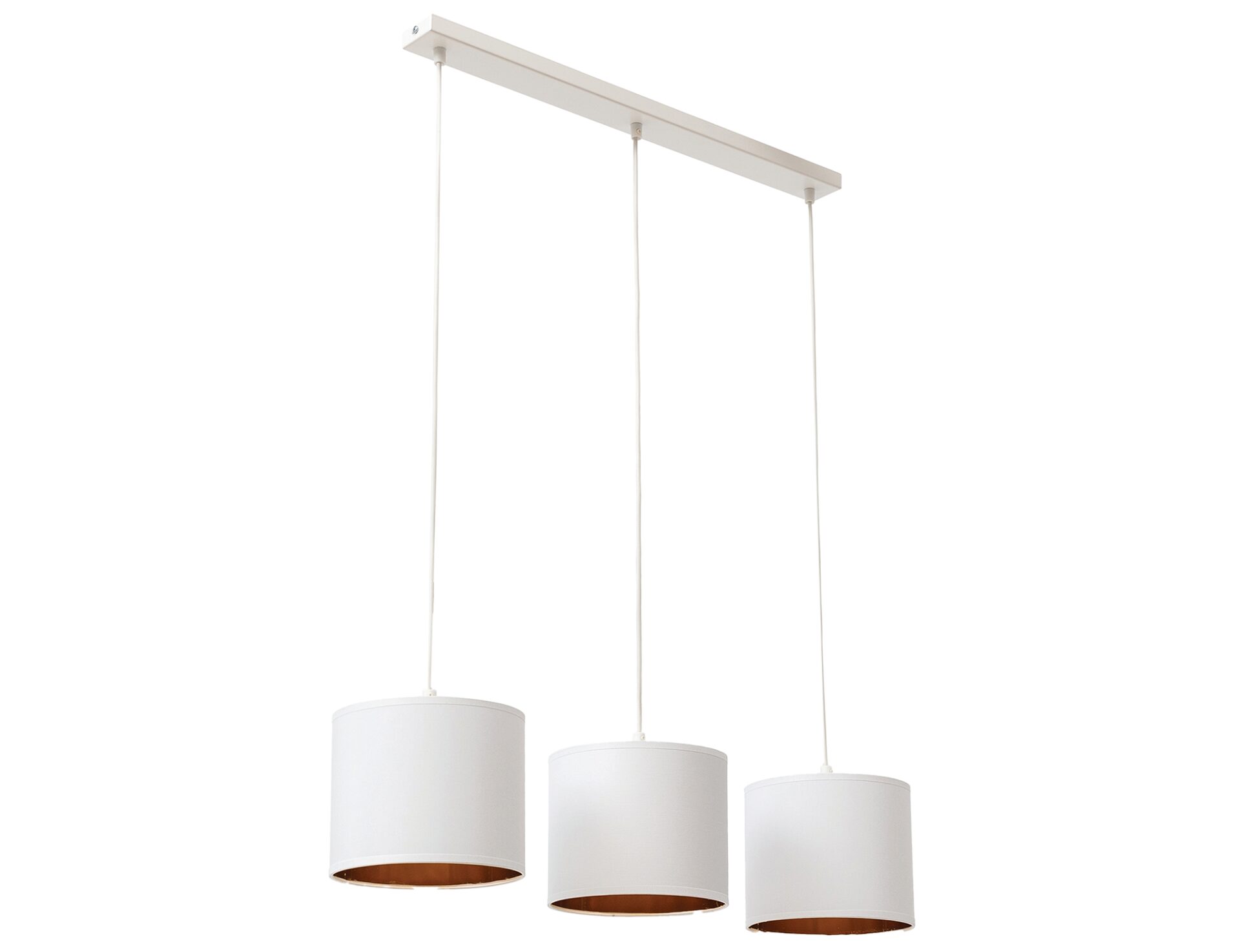 Vespillo, 18x75x105 cm Pakabinamas linijinis 3 baltas/auksinis