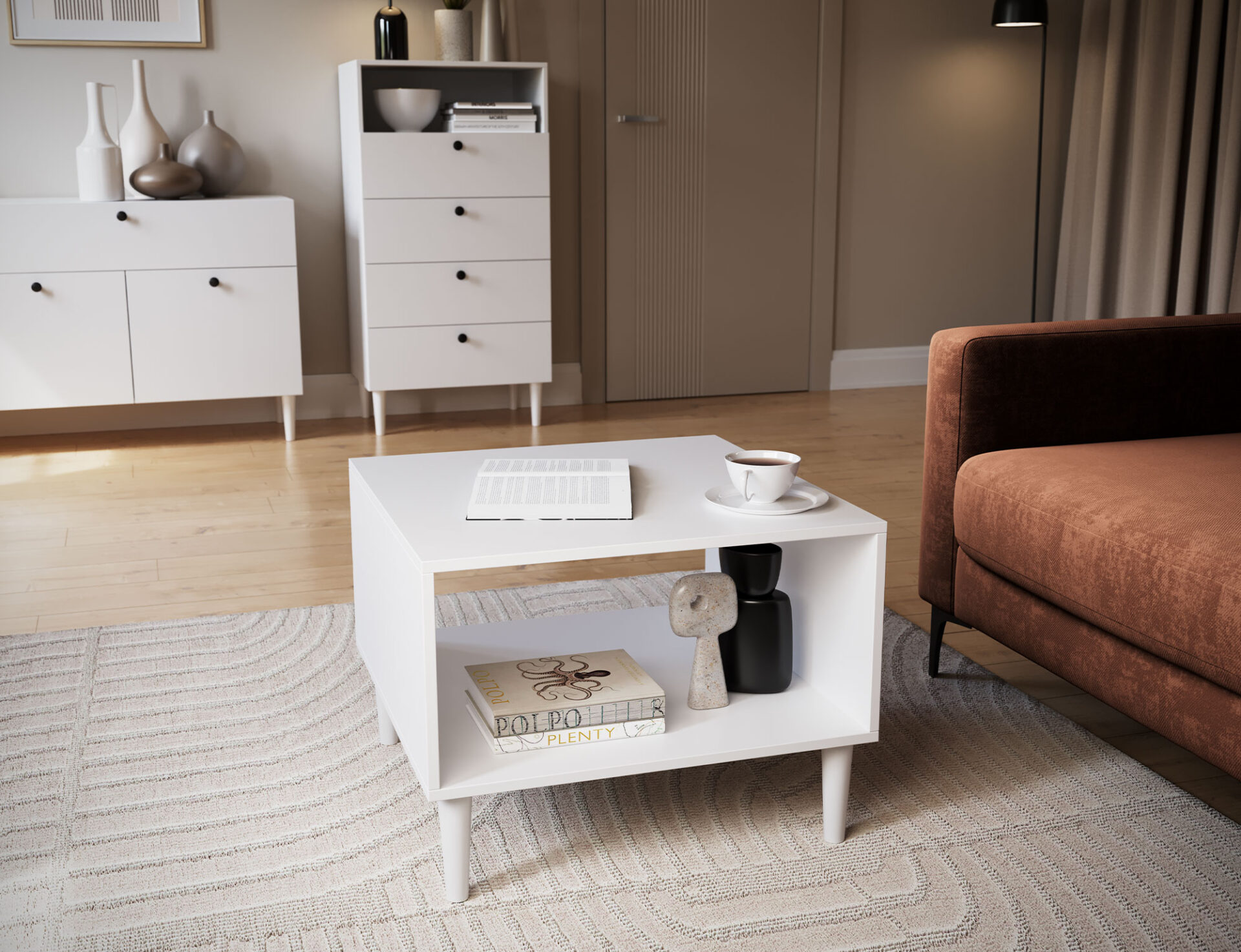 Dullum 60 baltas kavos staliukas — изображение 5