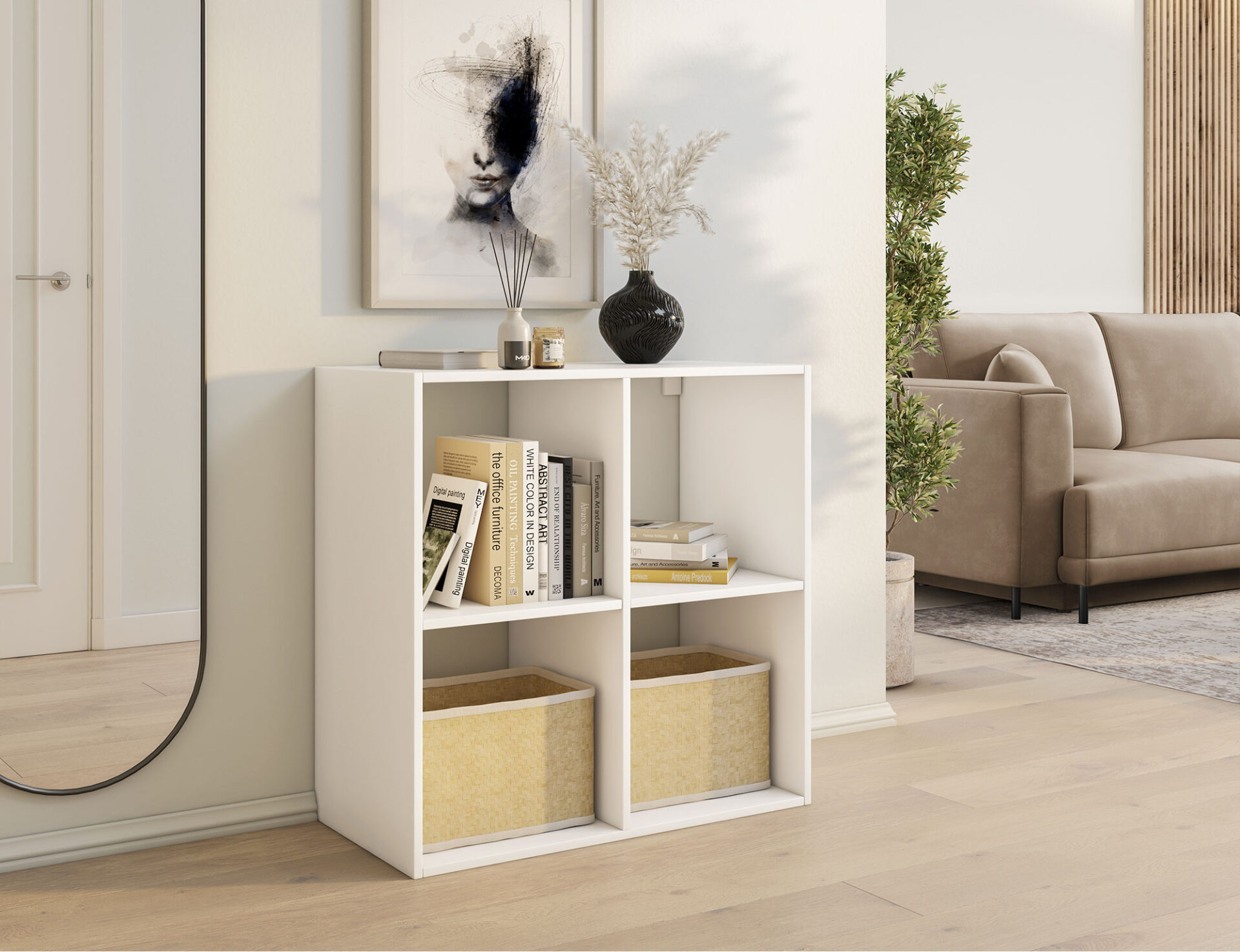 Jugis balta knygų spinta — изображение 4