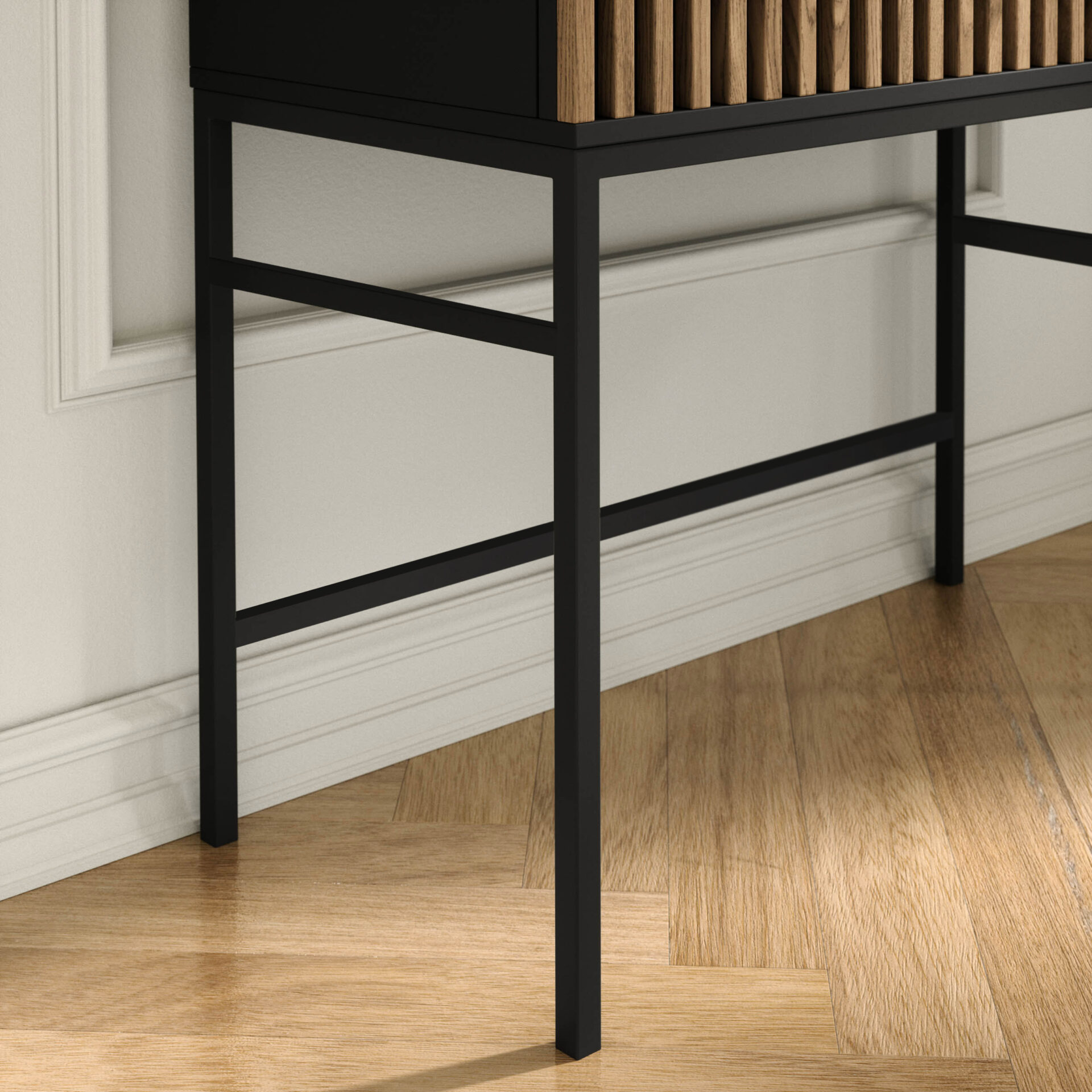 „Meorati 85“ tualetinis staliukas, juodas/artisan ąžuolas — изображение 7