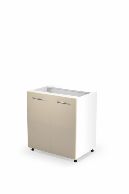 VENTO D-80/82 apatinė spintelė, spalva: balta / smėlio spalvos