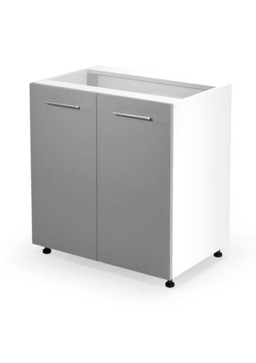 VENTO D-80/82 apatinė spintelė, spalva: balta / šviesiai pilka