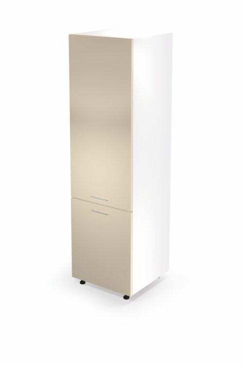 VENTO DL-60/214 aukšta krovininė spinta, spalva: balta / smėlio spalvos