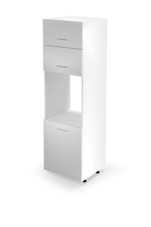 VENTO DP-60/214 aukšta krovininė spinta, spalva: balta / medaus ąžuolas