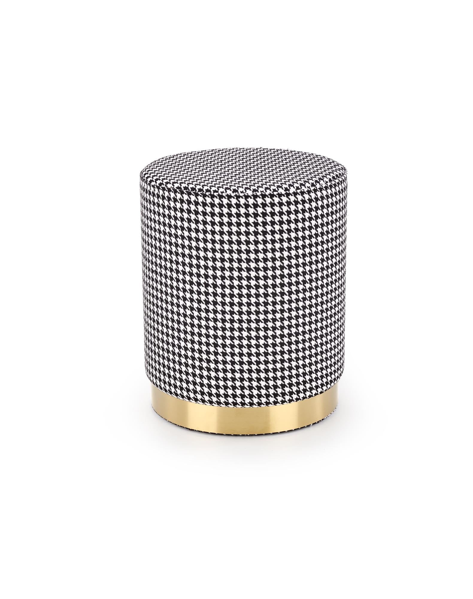 ARUNA pufo spalva: juoda/balta/auksinė