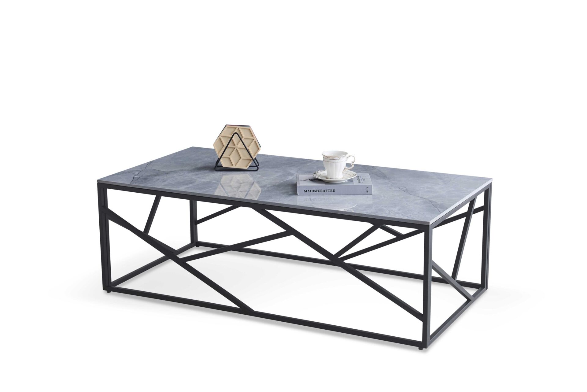 UNIVERSE 2, kavos staliukas, pilkas marmuras