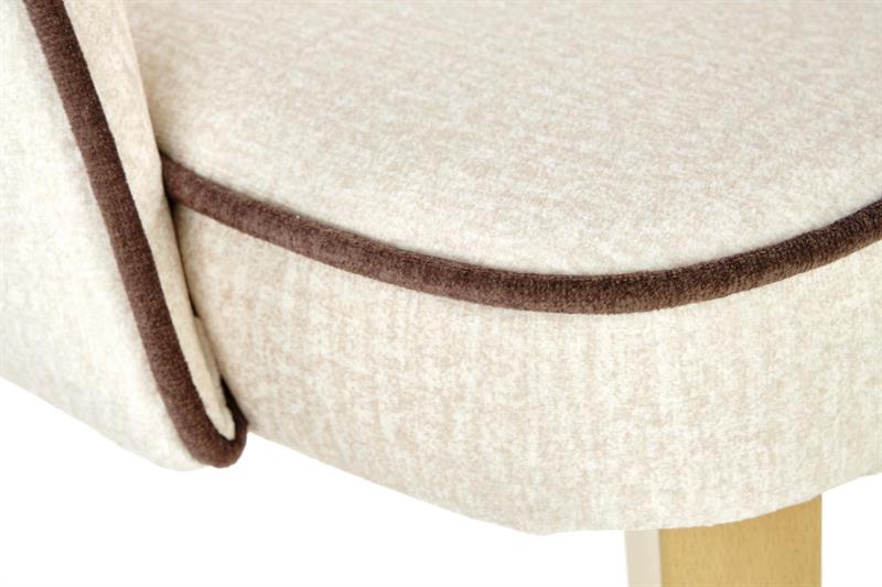 MARINO krėslas, spalva: aksomas - MONOLITH 04 (kreminė) — изображение 5