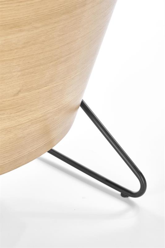 CHILLOUT laisvalaikio fotelis tamsiai pilkas / natūralus ąžuolas, kojos - juodos — изображение 10