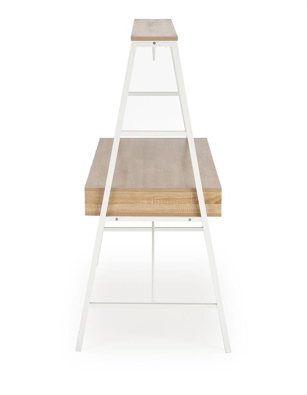 B48 rašomasis stalas sonoma ąžuolas / balta - Paveikslėlis 3