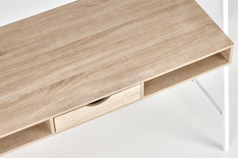 B48 rašomasis stalas sonoma ąžuolas / balta - Paveikslėlis 7
