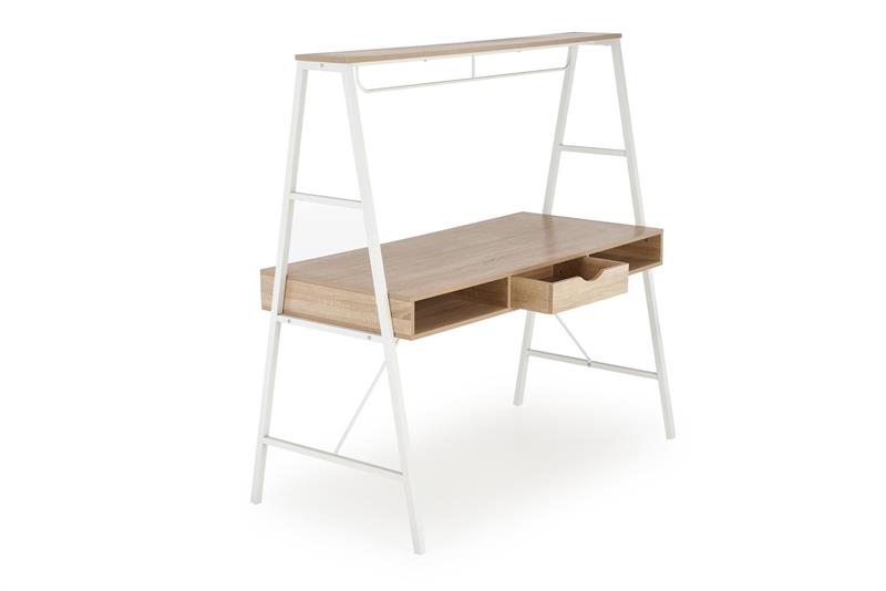 B48 rašomasis stalas sonoma ąžuolas / balta - Paveikslėlis 9