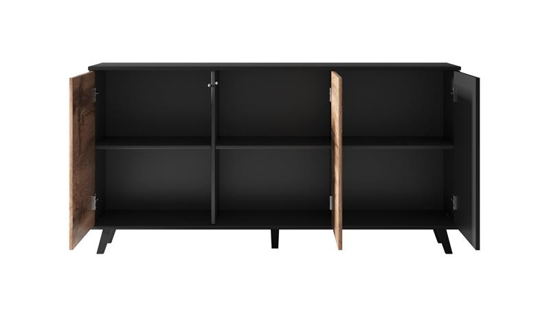 RANDOM KM-1 komoda, spalva: wotan ąžuolas/juoda — изображение 12