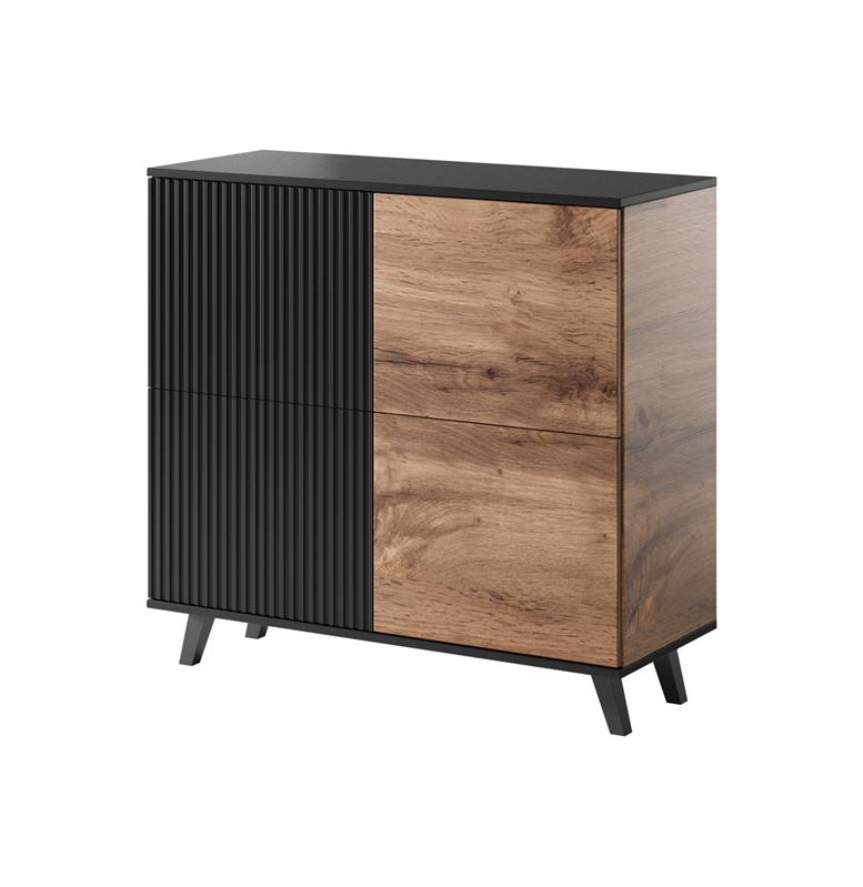 RANDOM KM-2 komoda, spalva: wotan ąžuolas/juoda — изображение 11