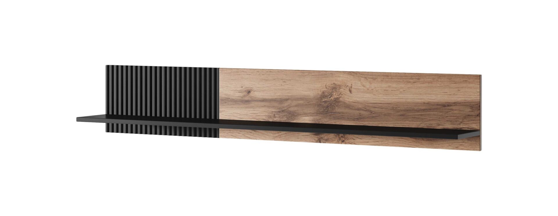 RANDOM P-1 pakabinama lentyna, spalva: wotan ąžuolas/juoda