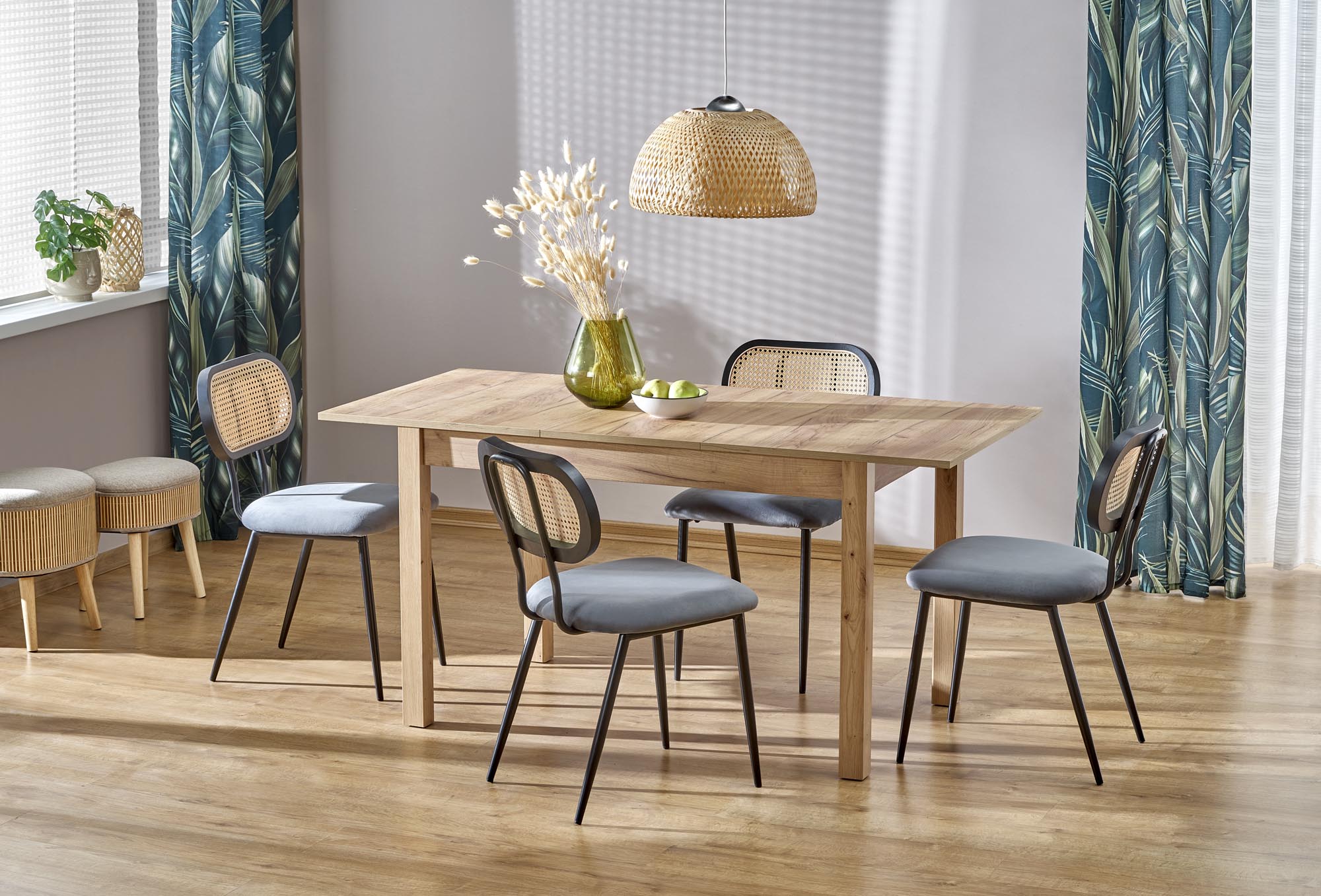 MAURYCY stalas, ąžuolo dirbiniai