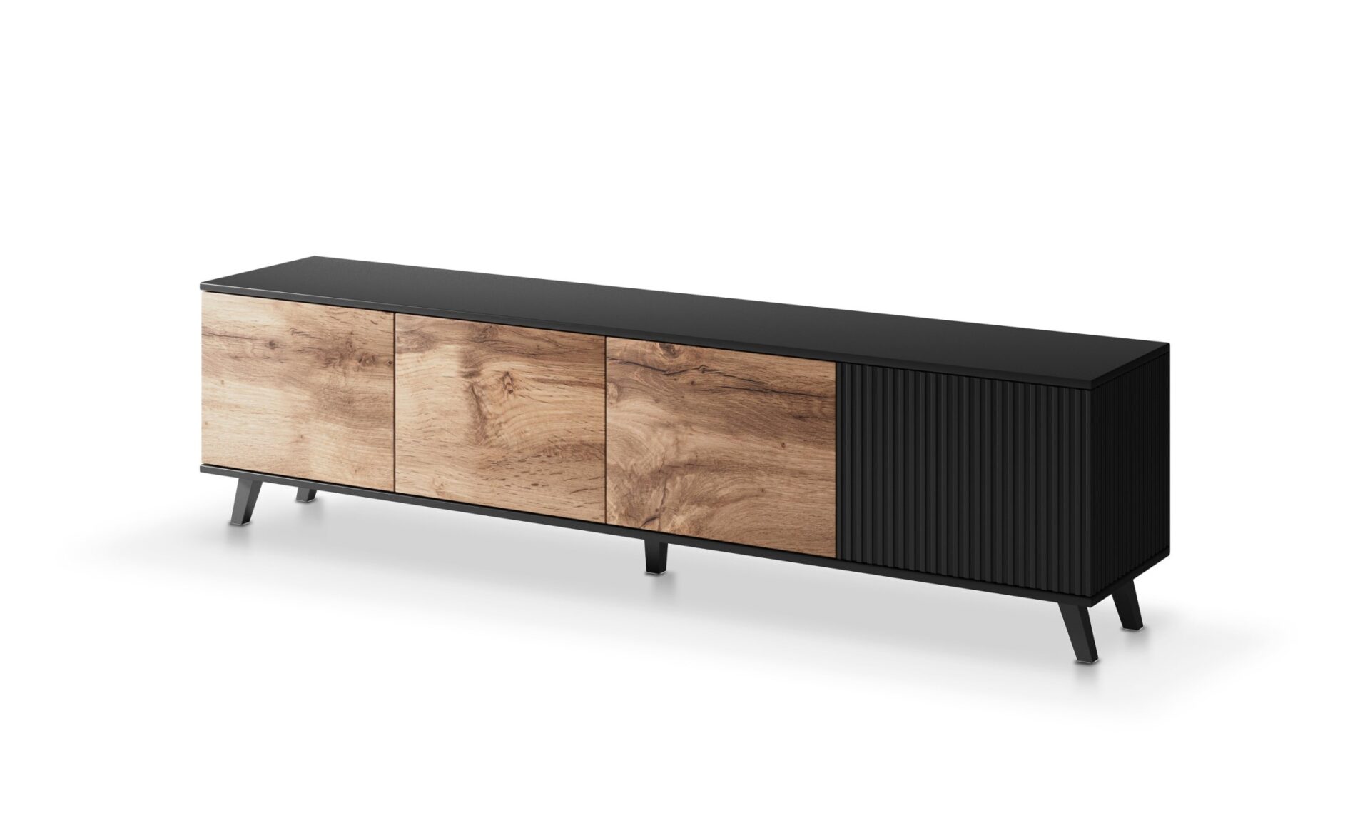 RANDOM RTV-3 TV staliukas 200 cm, wotan ąžuolas / juodas