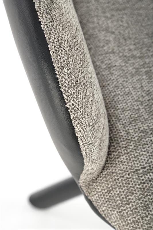 K494 kėdė, pilka / juoda - Paveikslėlis 6