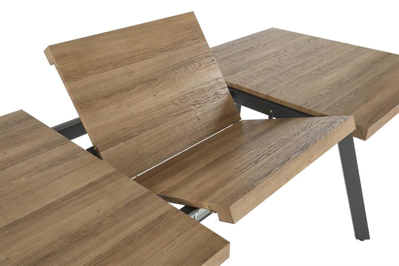 BERLIN prailginamasis stalas, riešutmedis / juoda — изображение 10