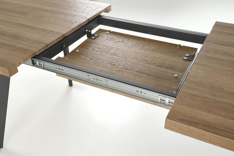 BERLIN prailginamasis stalas, riešutmedis / juoda — изображение 11