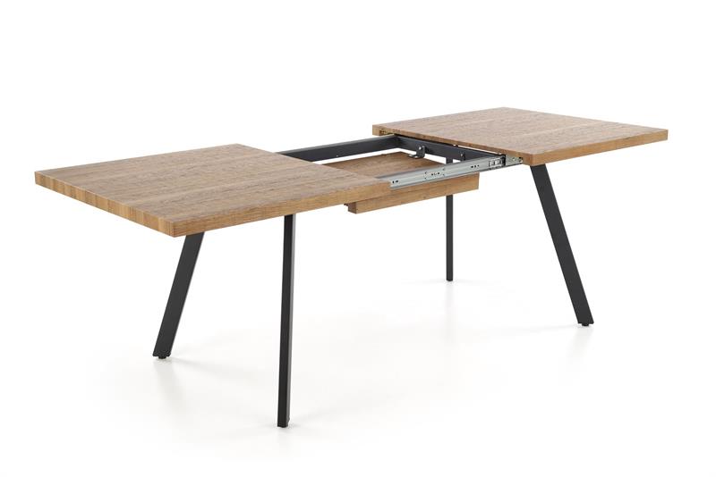 BERLIN prailginamasis stalas, riešutmedis / juoda — изображение 17