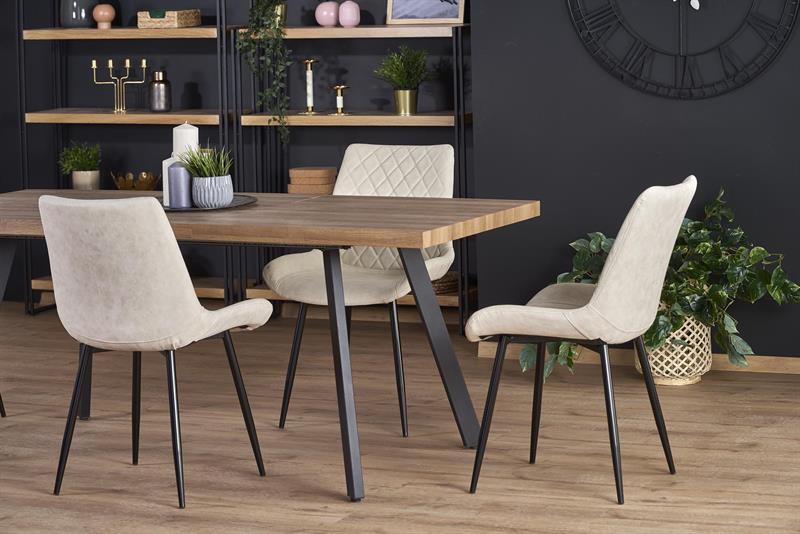 BERLIN prailginamasis stalas, riešutmedis / juoda — изображение 28