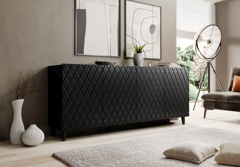 komoda ASTI matinė balta/matinė balta