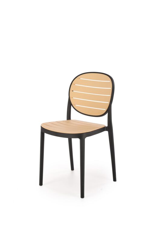 K529 kėdė, juoda / natūrali