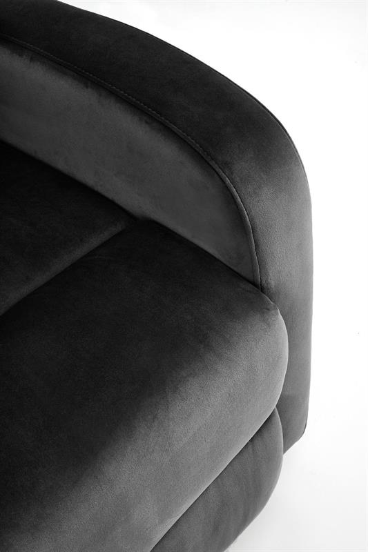 WONDER atlošiamas krėslas, juodas - Paveikslėlis 3