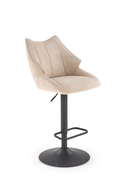 H122 baro kėdė, juoda / smėlio spalvos