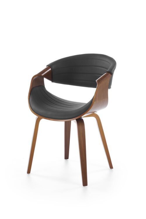 K544 kėdė, juoda / riešutmedžio