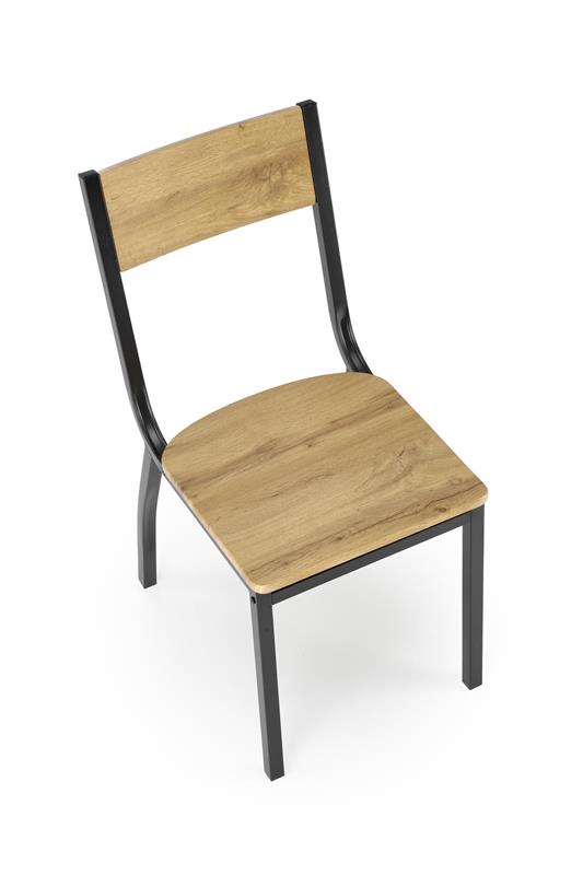 MILTON stalas + 4 kėdės, spalva: natūrali / juoda — изображение 8