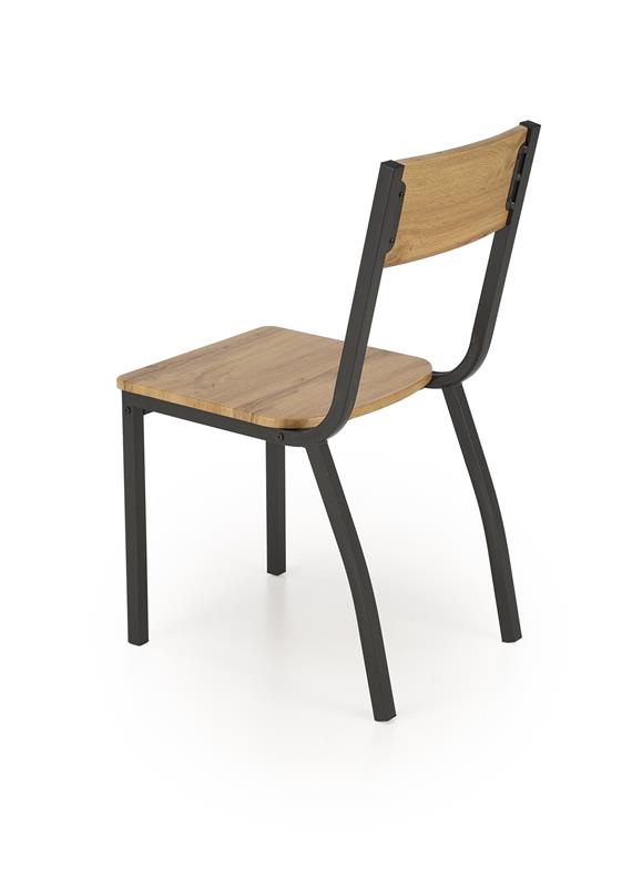 MILTON stalas + 4 kėdės, spalva: natūrali / juoda — изображение 12