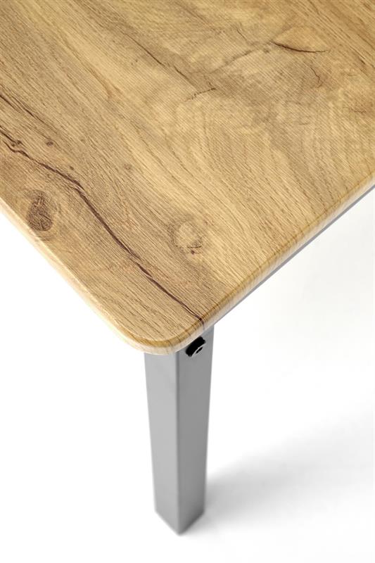 MILTON stalas + 4 kėdės, spalva: natūrali / juoda — изображение 15