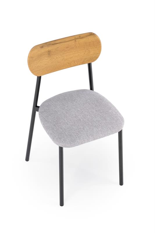 NANDO stalas + 2 kėdės, spalva: natūrali / juoda - Paveikslėlis 3