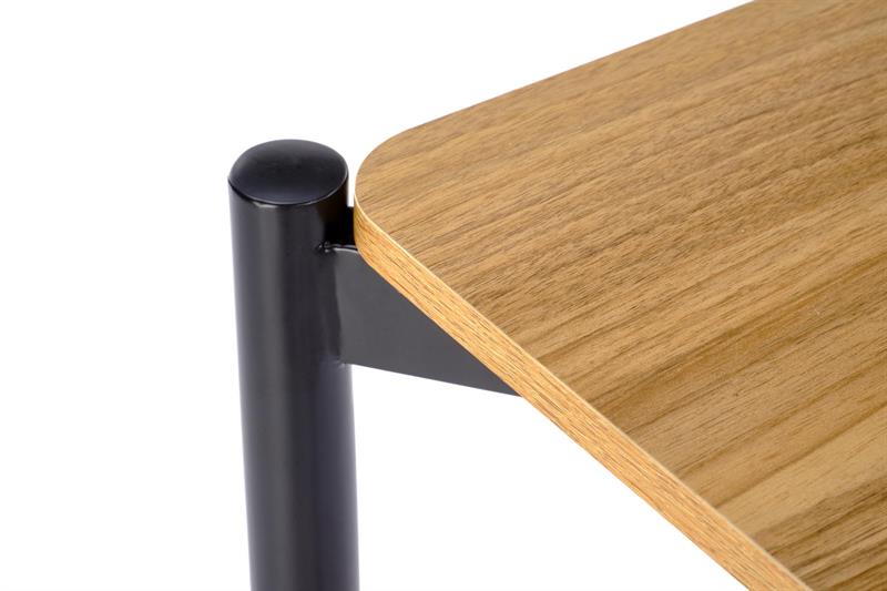 NANDO stalas + 2 kėdės, spalva: natūrali / juoda - Paveikslėlis 7