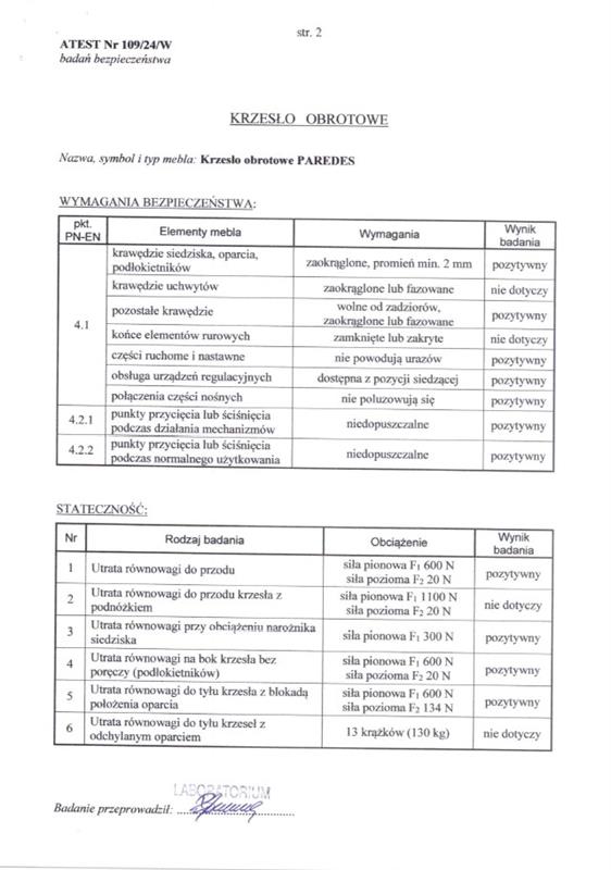PAREDES biuro kėdė, juoda — изображение 4