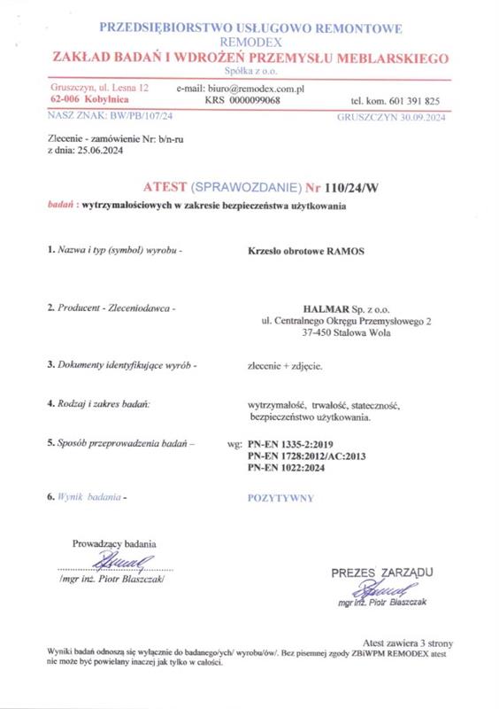 RAMOS biuro kėdė, juoda — изображение 3