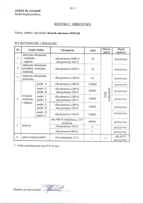 SONAR biuro kėdė, juoda — изображение 6