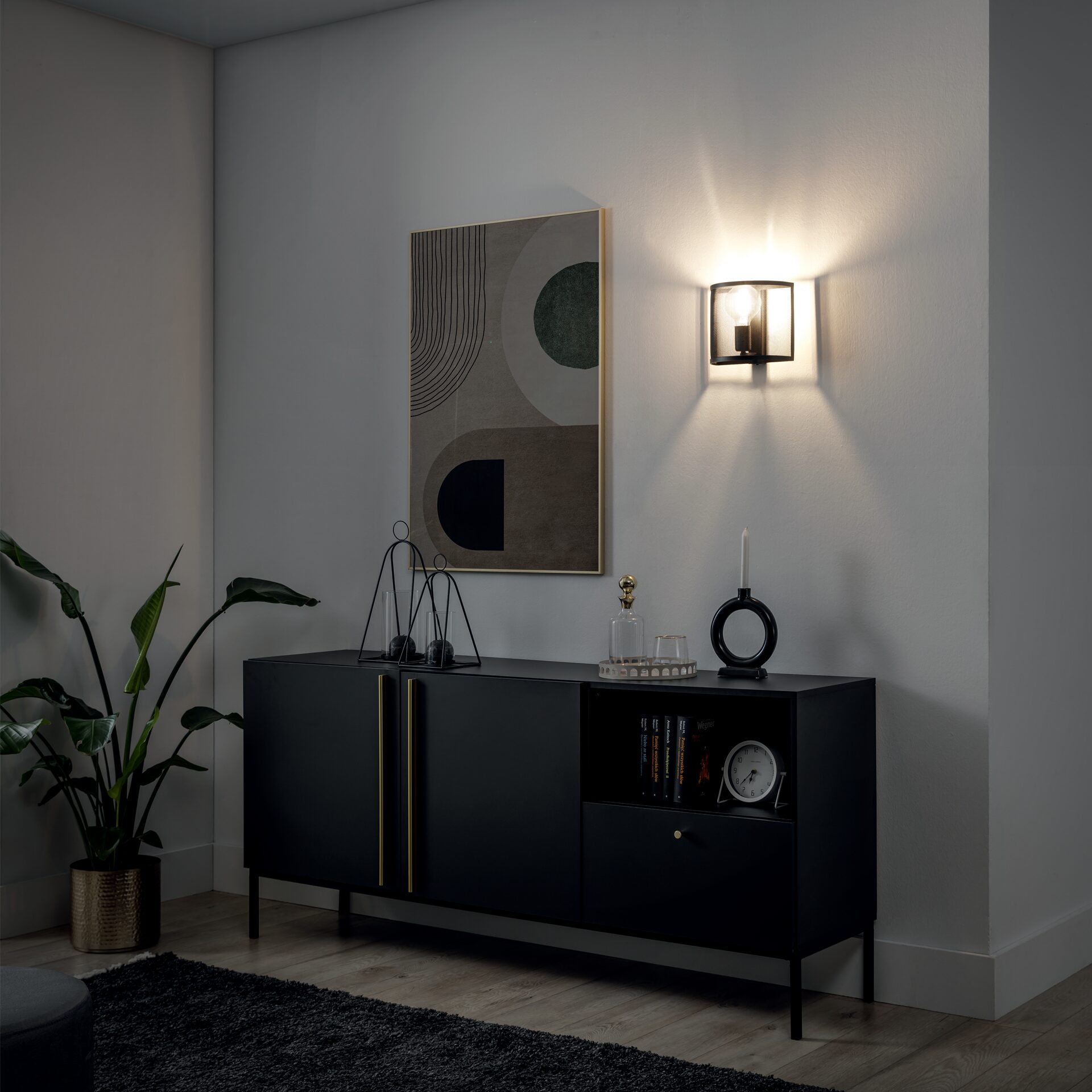 Gormar, 22x13x20cm Sieninis šviestuvas 1 juodas - Paveikslėlis 4