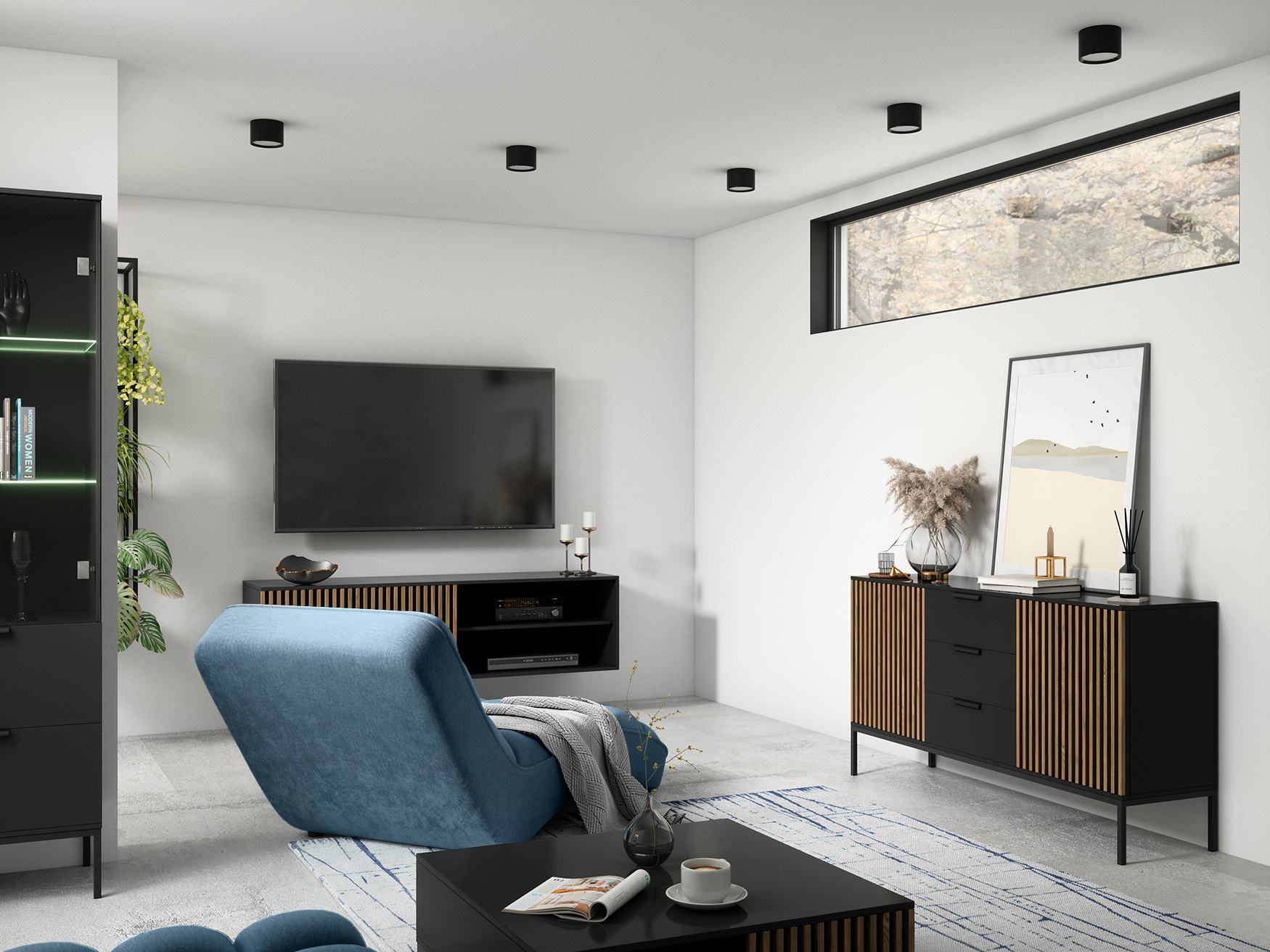 „Meorati 80“ juodas/artisan ąžuolo stalas — изображение 7