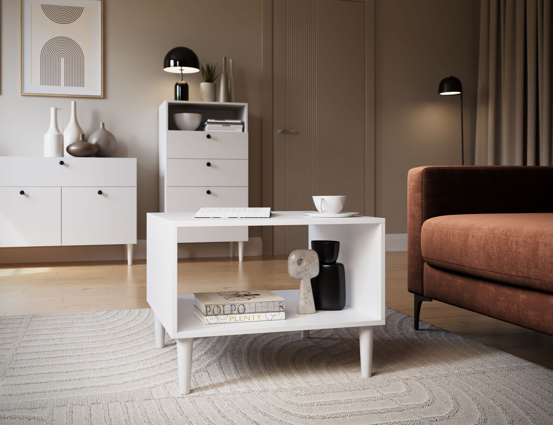 Dullum 60 baltas kavos staliukas — изображение 4