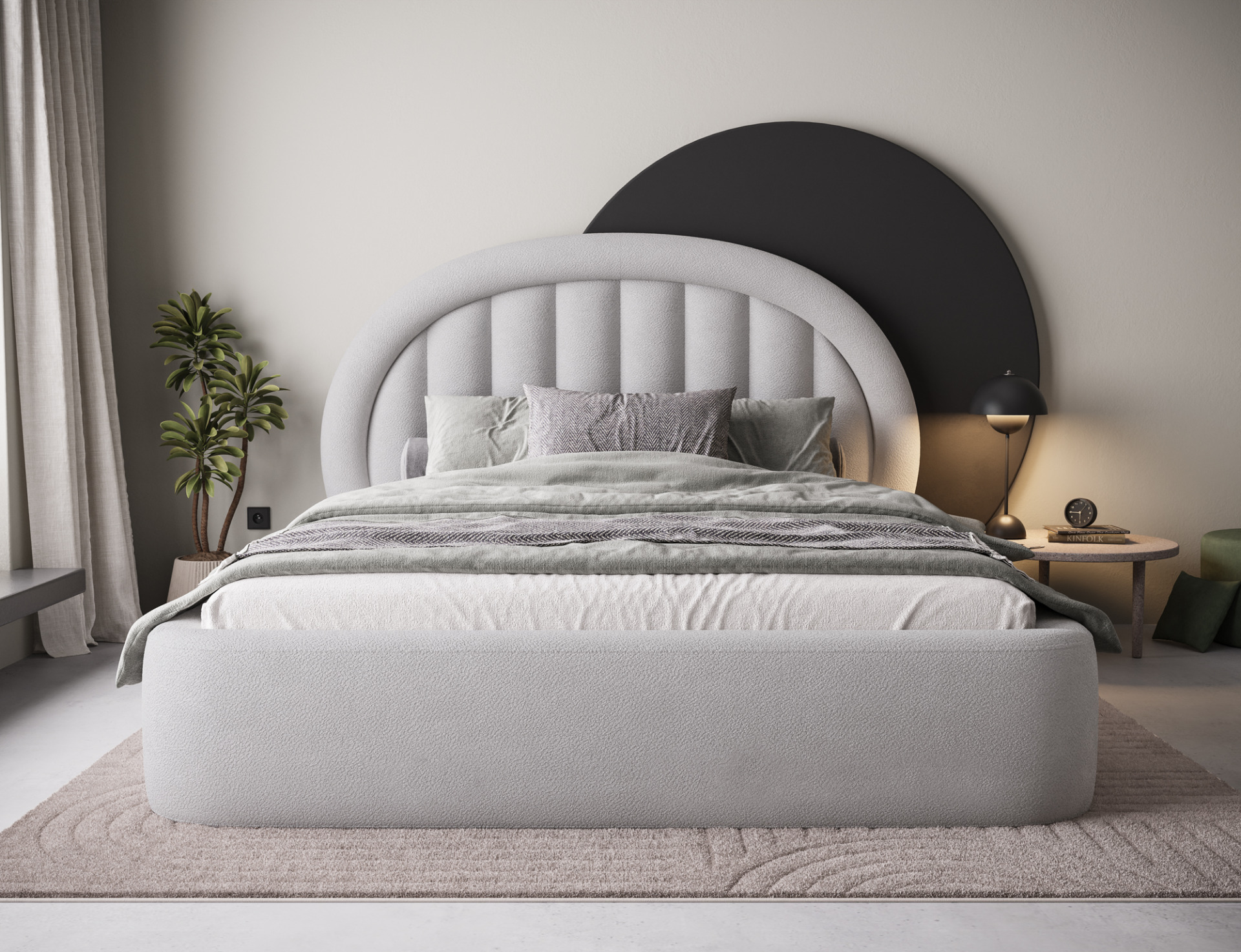 Lova „Tapedo“ + metalinis rėmas/dujos/konteineris 140x200 - Paveikslėlis 4