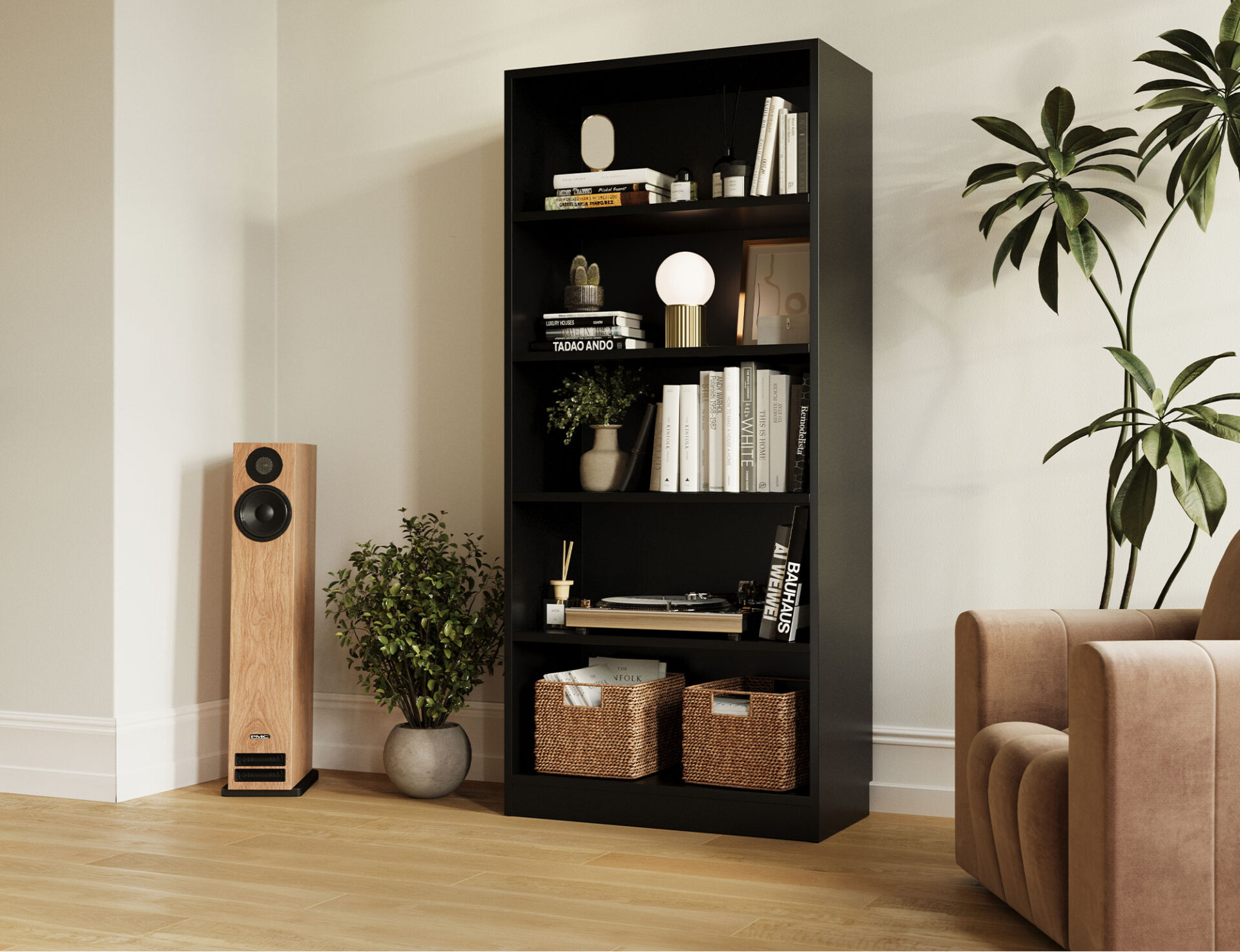 Seilf juoda knygų spinta — изображение 4