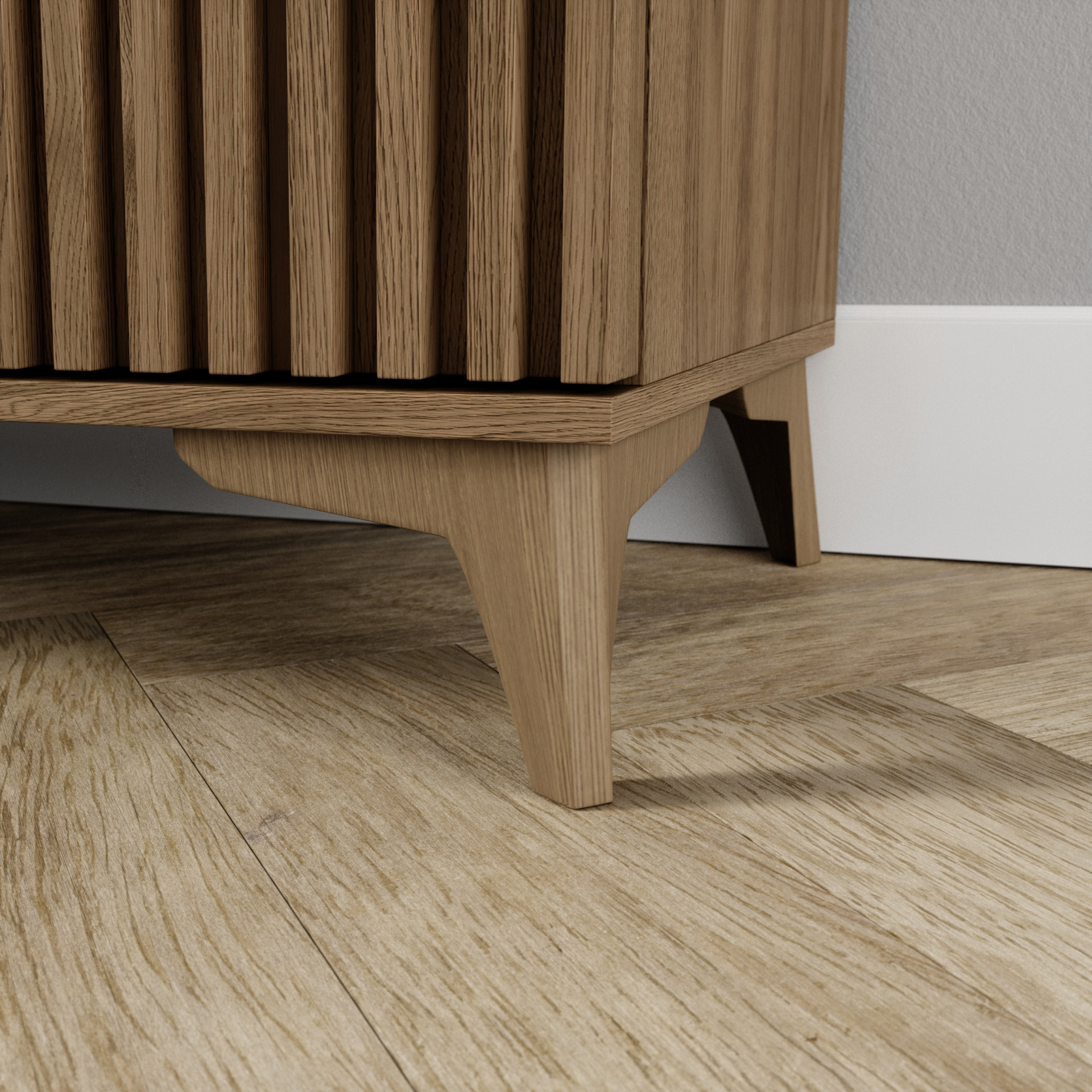 Entsian 150 Artisan ąžuolinė komoda su stalčiais — изображение 6