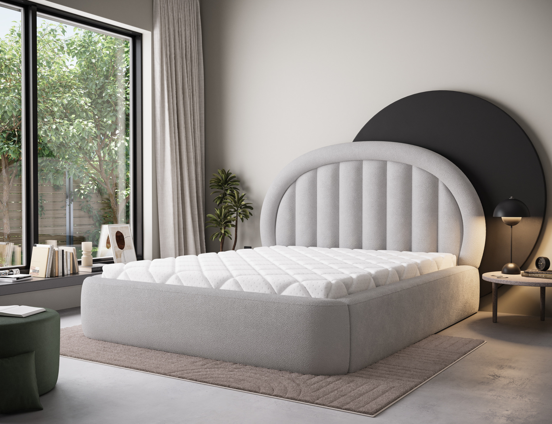 Lova „Tapedo“ + metalinis rėmas/dujos/konteineris 140x200 - Paveikslėlis 6