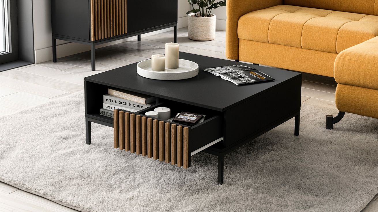 „Meorati 80“ juodas/artisan ąžuolo stalas — изображение 4